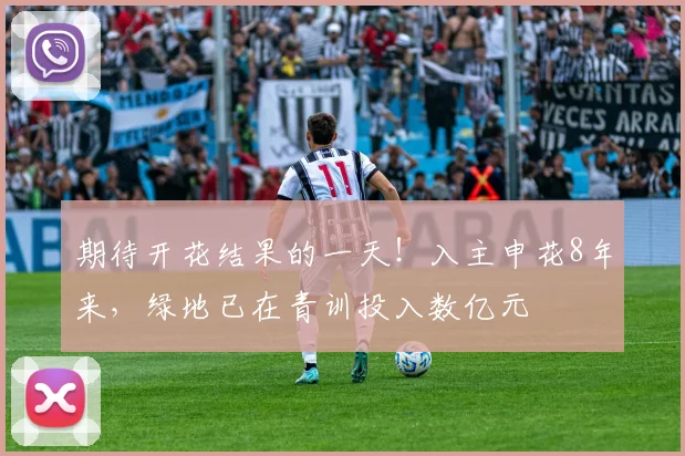 期待开花结果的一天！入主申花8年来，绿地已在青训投入数亿元